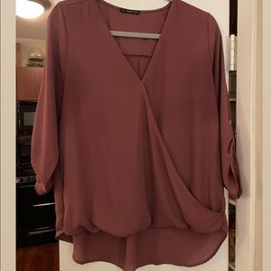 Mauve High Low Blouse